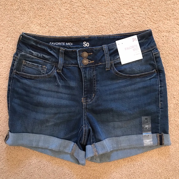 Shorts | So Favorite Midi Denim Shorts 